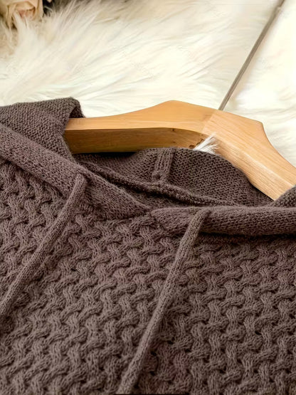 EVELINA – ABITO MAGLIONE CON CAPUCHA DI PUNTO GRUESO