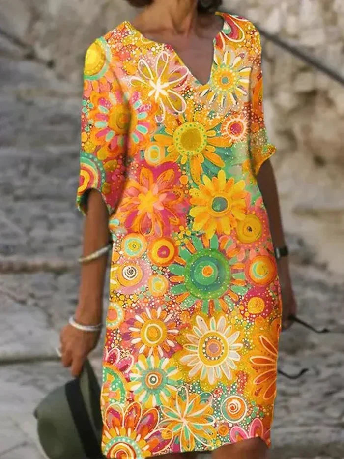 Beth™ - Abito Floreale Colorato