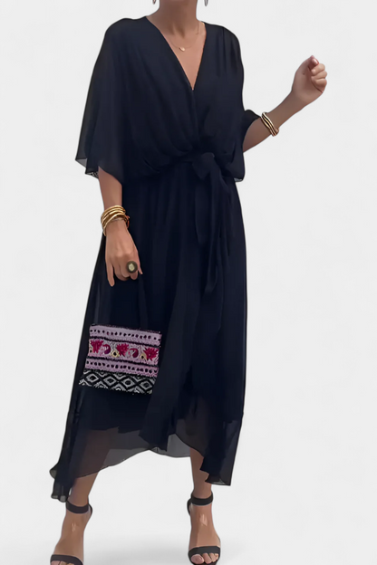 Luisa Abito Flowy con scollo a V