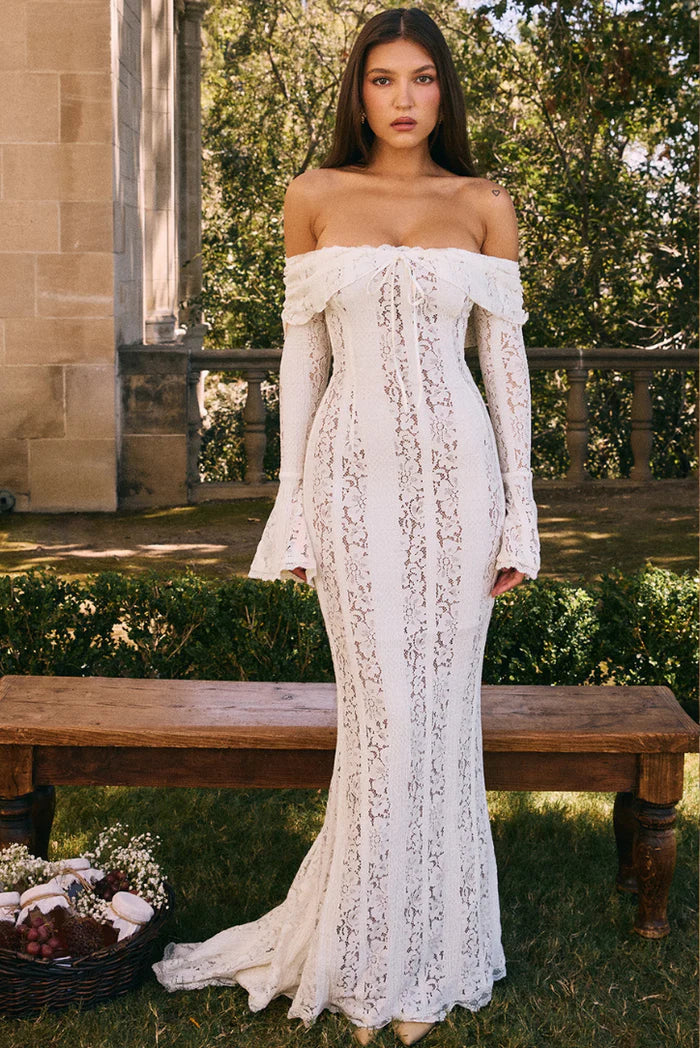 Georgetta | Abito Maxi di Pizzo