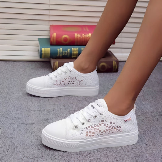 Jesse - Sneakers casual con lacci e suola plataforma da donna
