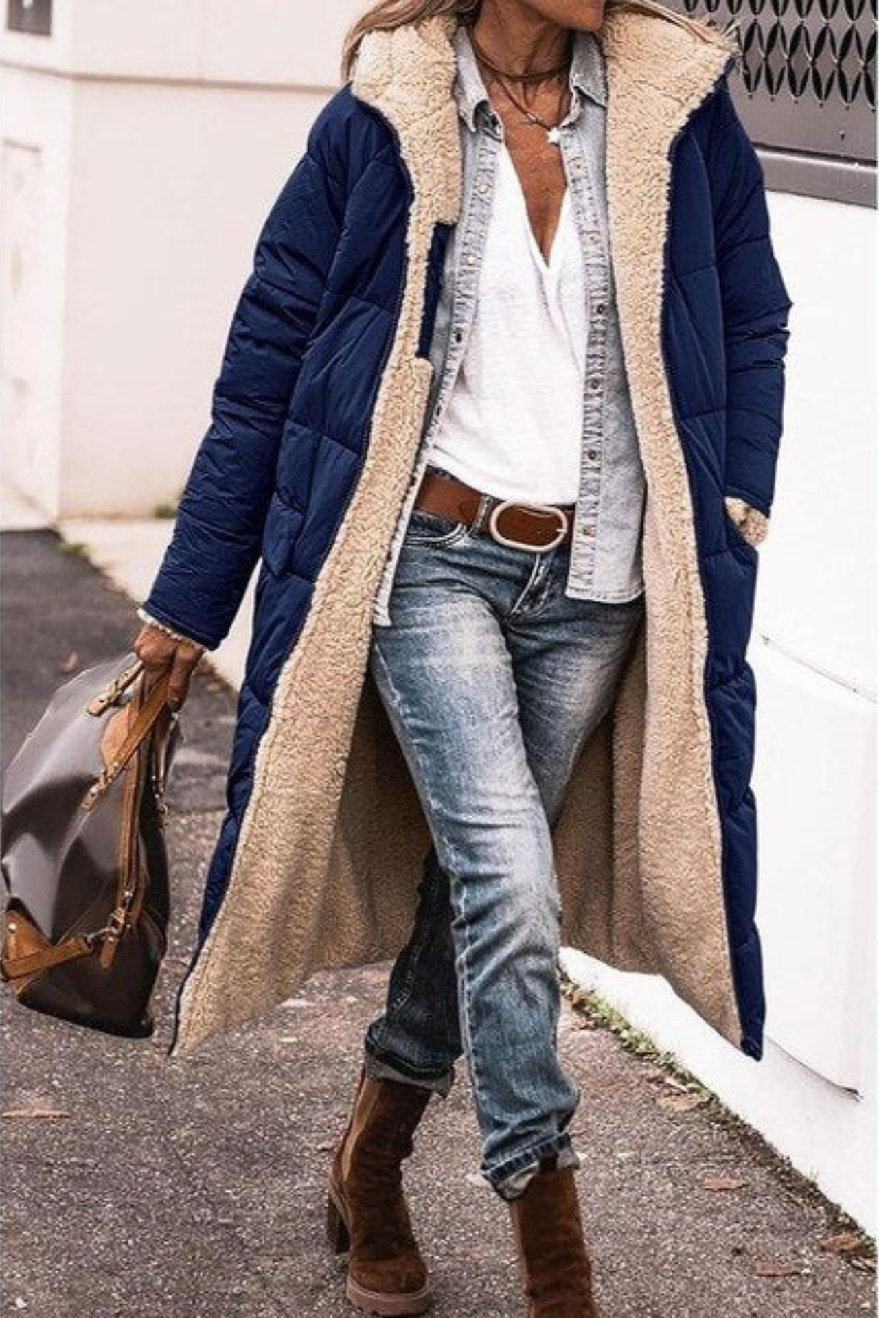 Sasha™ | Cappotto reversibile elegante Premium