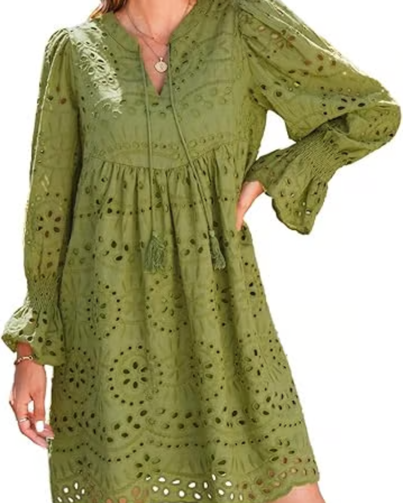 Paisley - Elegante Abito Midi con recortes