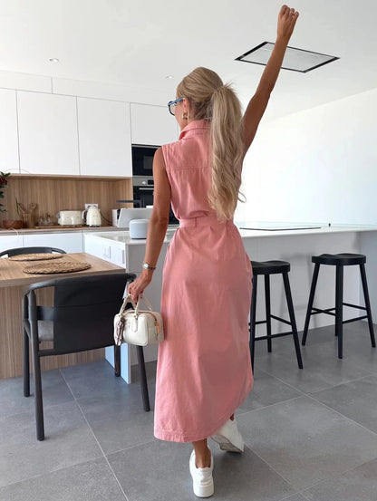 Louisa | Abito Maxi di Denim