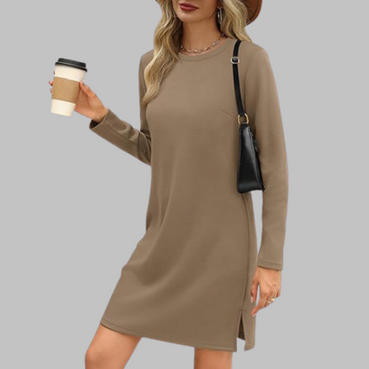 TATLO™ - Mini Abito casual di maniche lunghe e girocollo