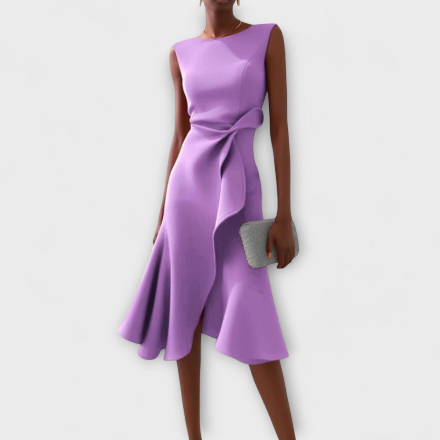 Juliette – Abito midi Asimmetrico Draped