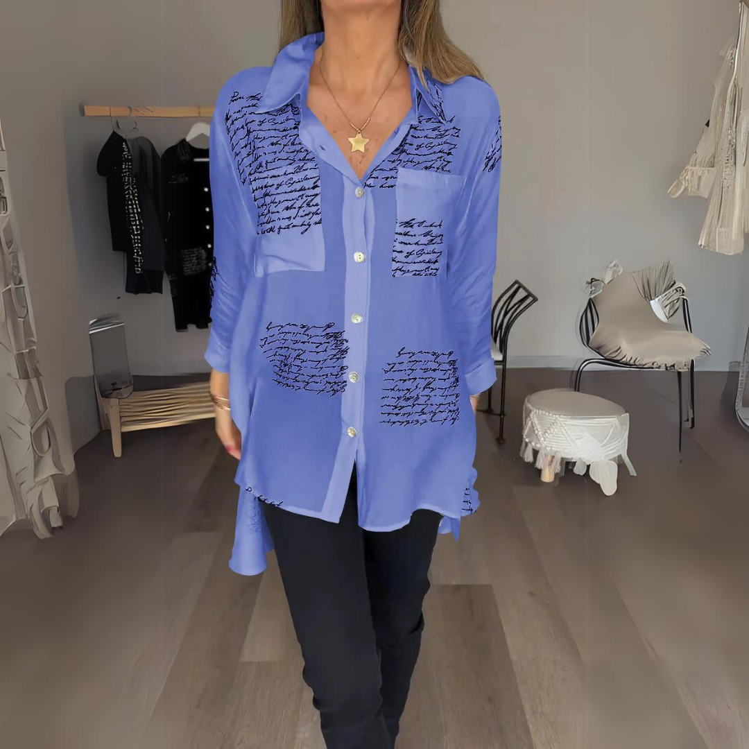 Skylar – Camicia di bottoni manuscrita