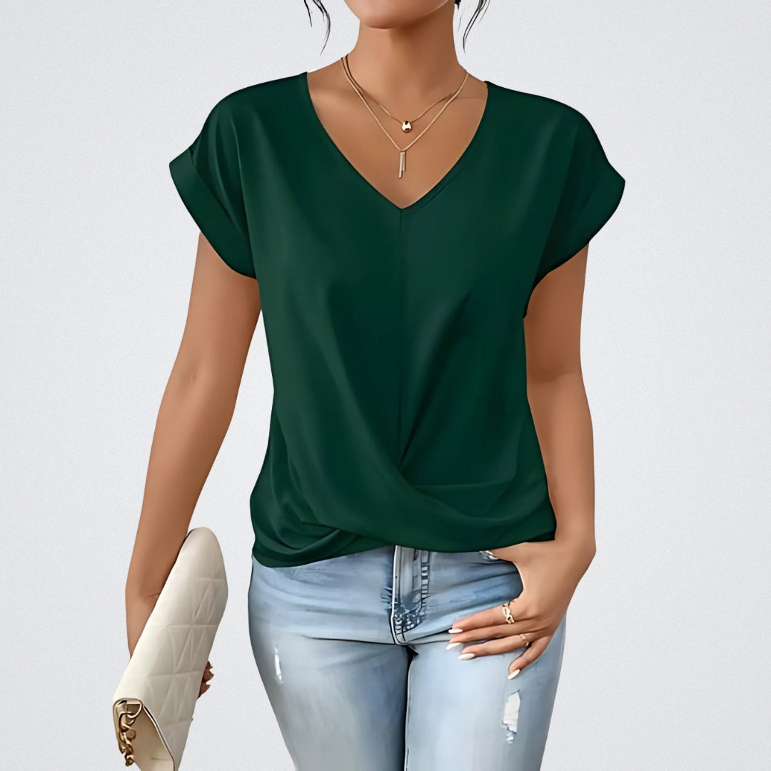 Maia – Top Anudado con scollo a V