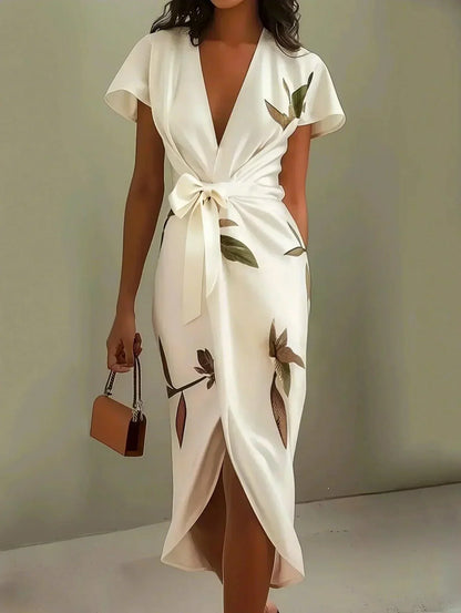 Elin™ | Abito avvolgente elegante con stampa floreale