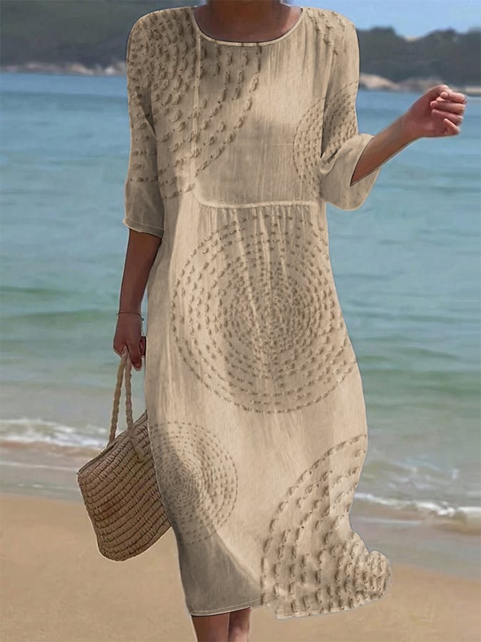 Abito casual Ricamo per donna.