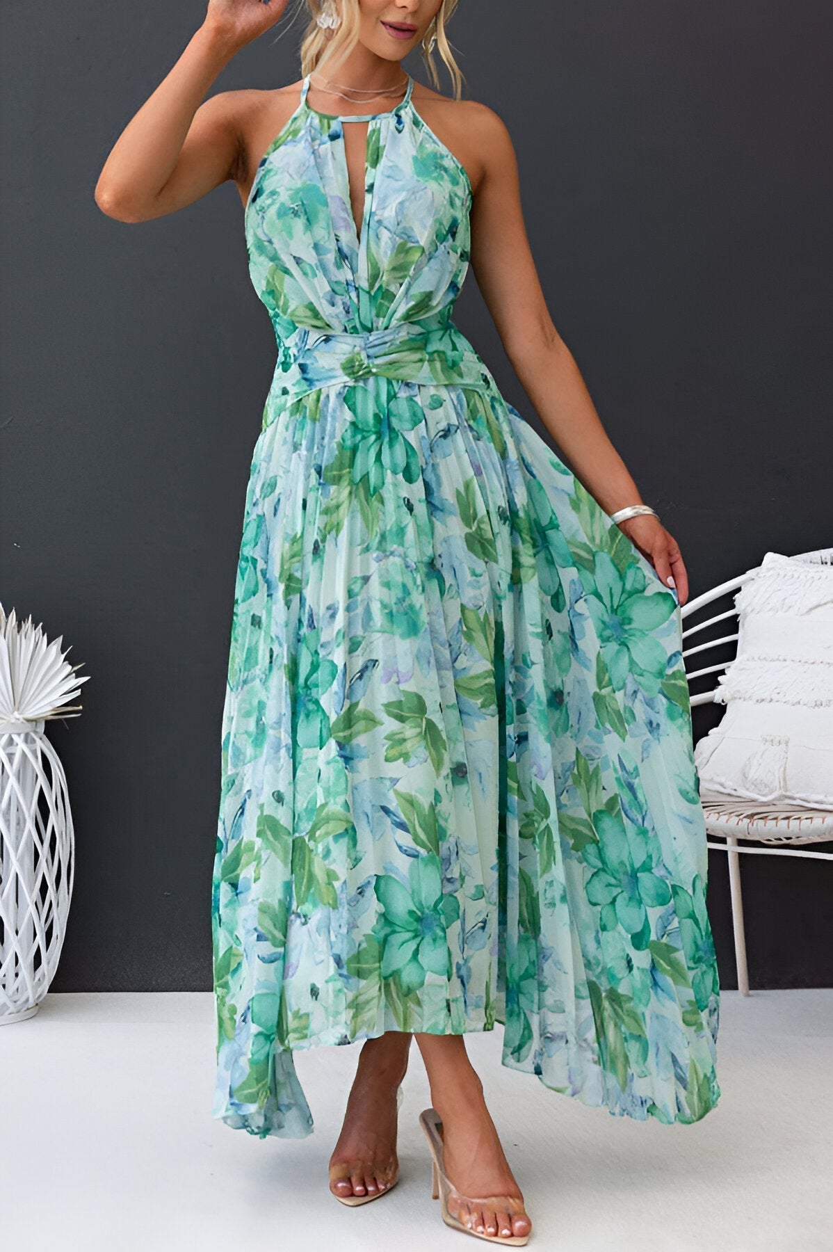 Valeria | Abito maxi di Eleganza Flotante
