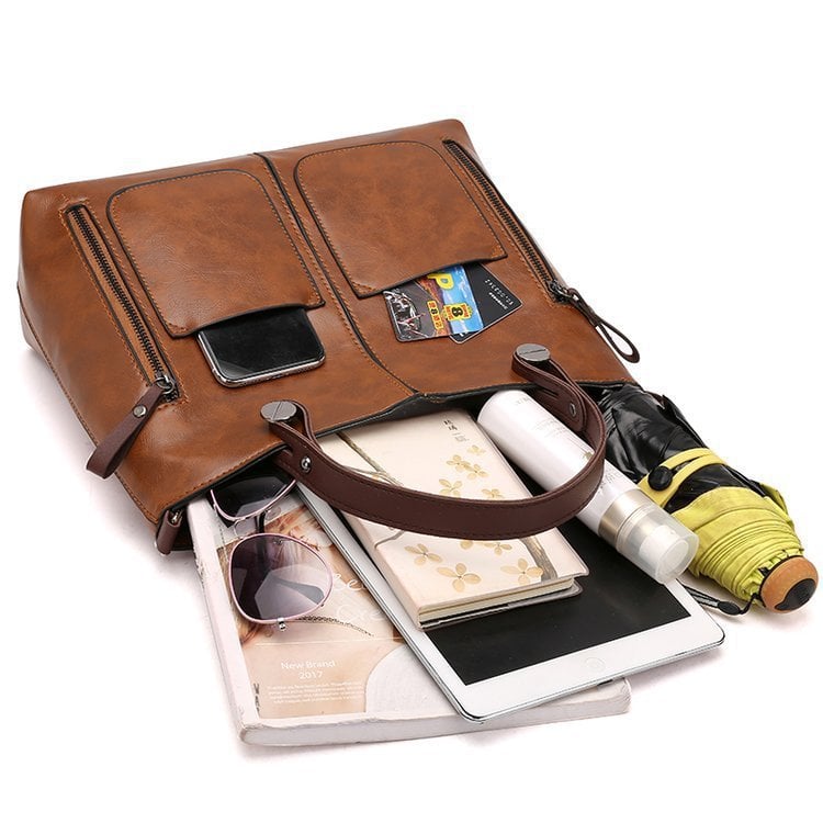 Winslet - Iconic Retrò PU Leather a Tracolla Handbag