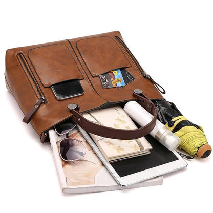 Winslet - Iconic Retrò PU Leather a Tracolla Handbag