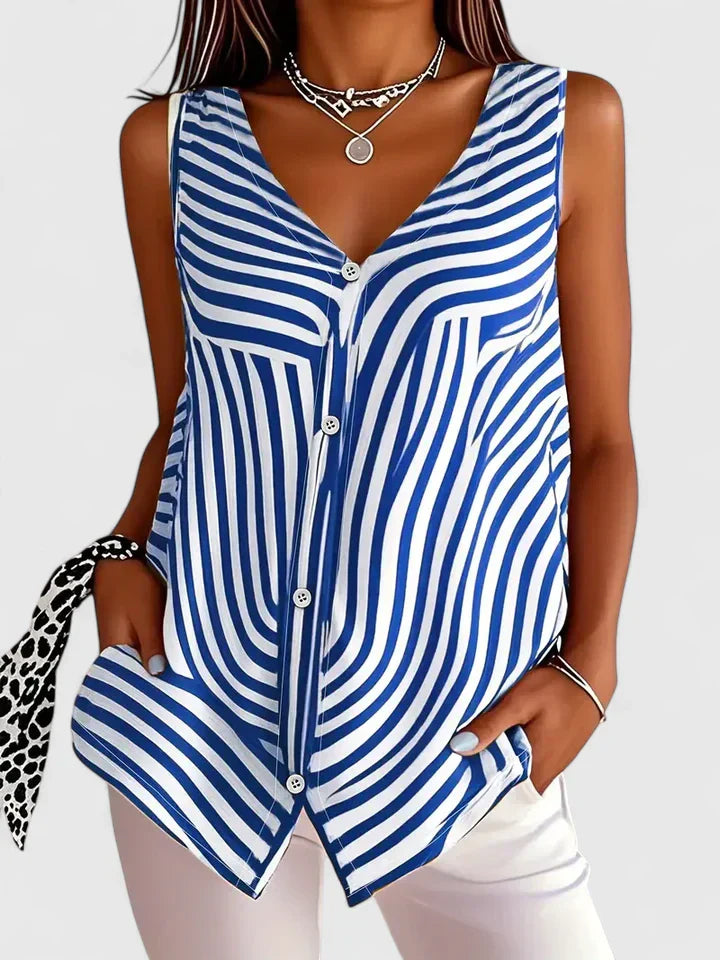 SHANE – CAMICIA RILASSATA DI BOTTONI CON scollo a V