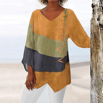 Lina™ - Blusa a maniche lunghe Comoda per il Giorno dopo giorno