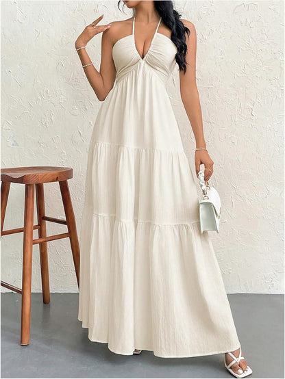 Abito maxi Fluido Elegante - Taglio Afinante e Confortevole