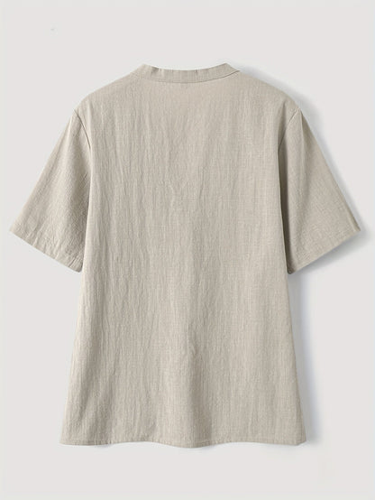 Sharron - Blusa elegante di collo a V con bottoni