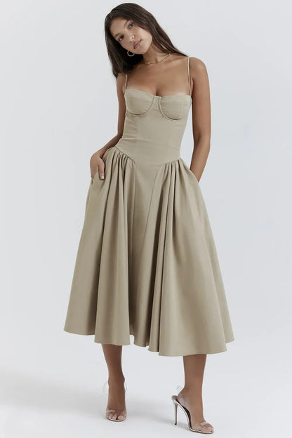 Elara | Abito di Sole con Corsetto Elegante