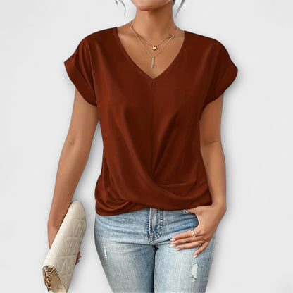 Carlinda | Top elegante con scollo a V