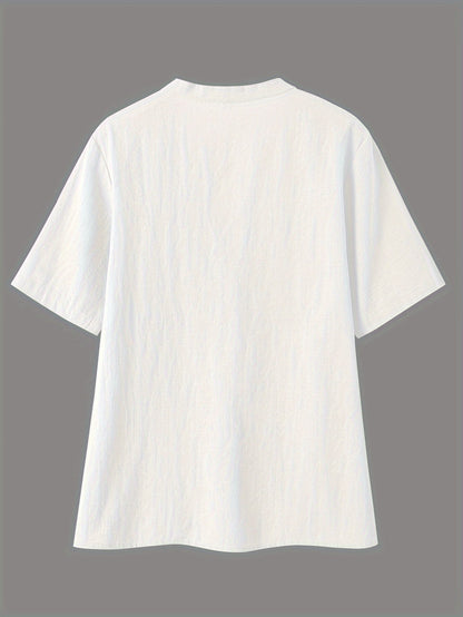 Sharron - Blusa elegante di collo a V con bottoni