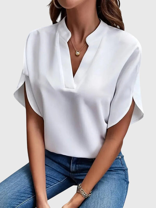 Beatrix™ | Camicia V di Collo Morbido ed elegante
