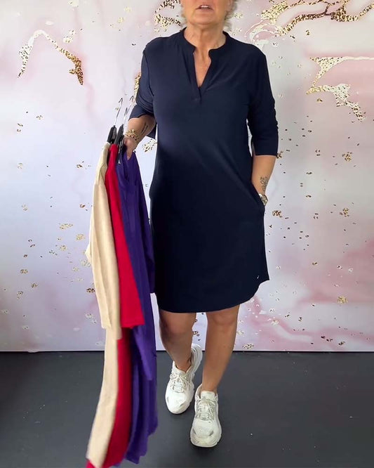 Lottie – Abito midi con Scollo a V