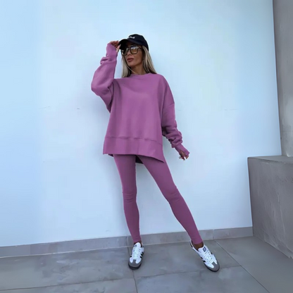 MADISON – SET DI FELPA OVERSIZE E LEGGINGS