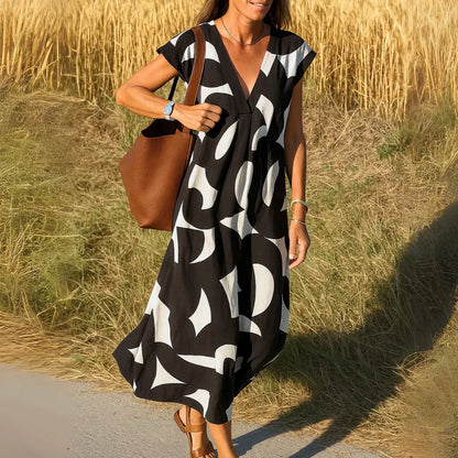 Tatiana™ | Abito maxi con Dettagli di Ricamo.