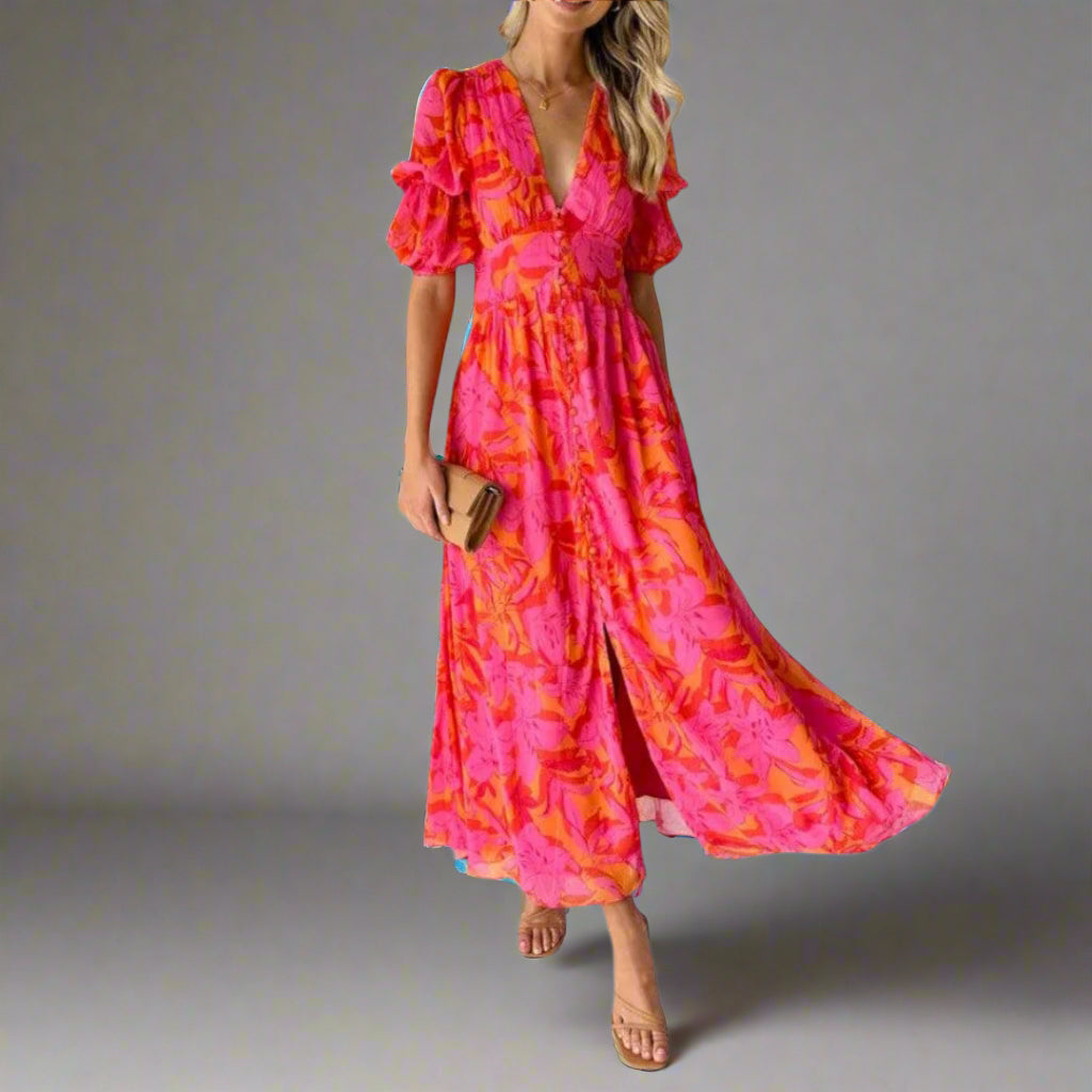 Magda | Elegante Abito Maxi Morbido per Eventi Chic