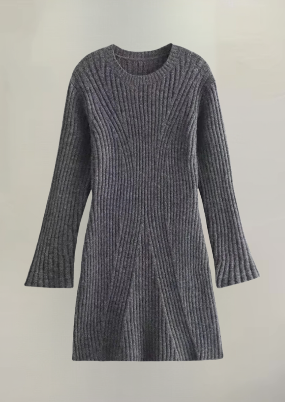 Faustine - Elegante Mini Abito di Maglia Acanalado