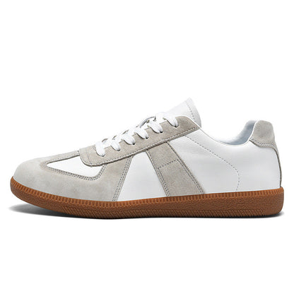 Irene - Sneakers eleganti in pelle e lona per donna