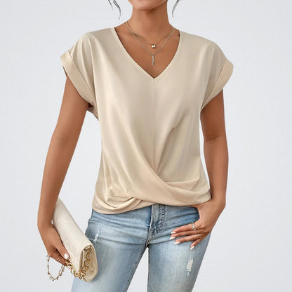 Maia – Top Anudado con scollo a V