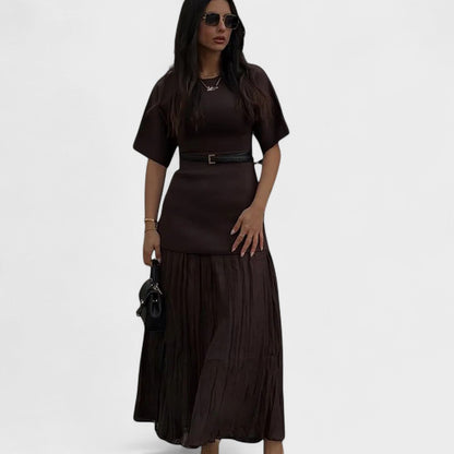 Andrea - Abito Maxi Plissettato