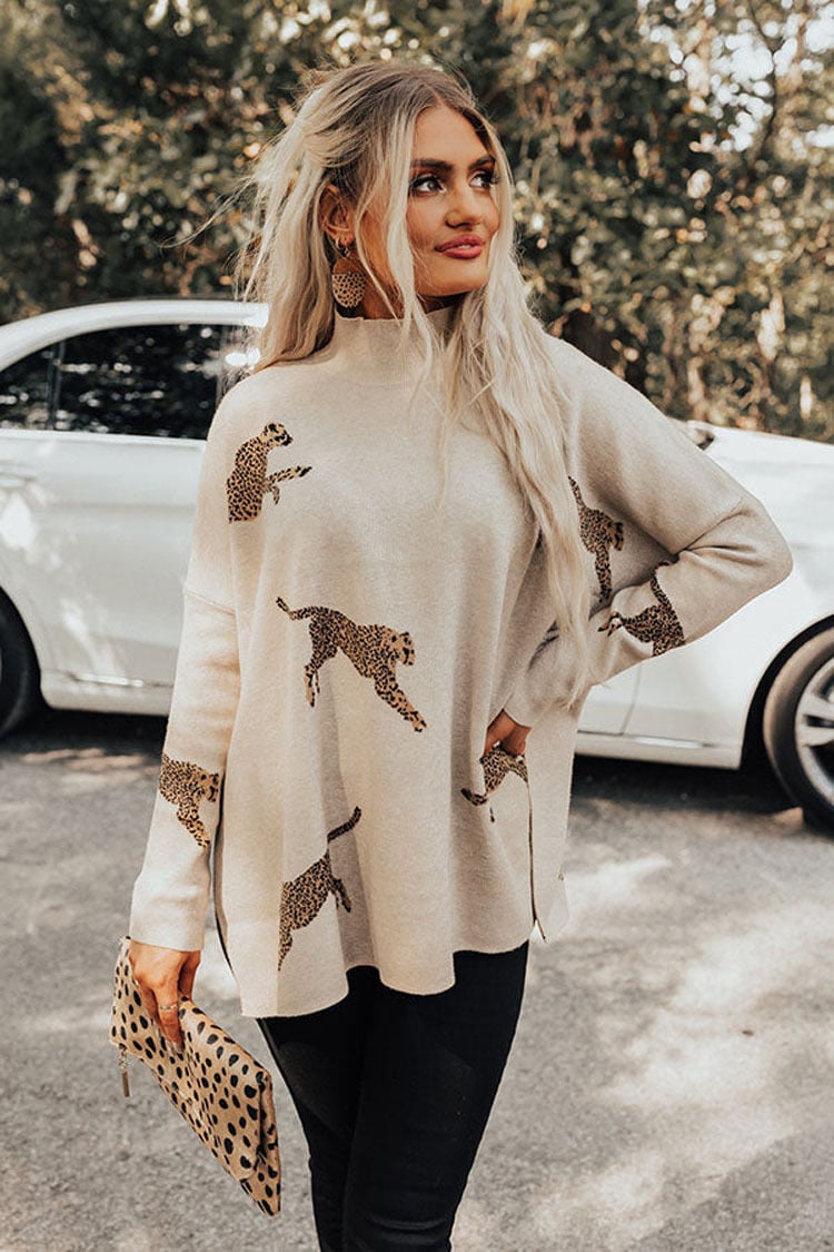VITA – TOP CASUAL VINTAGE CON STAMPA DI TIGRE E LEOPARDO