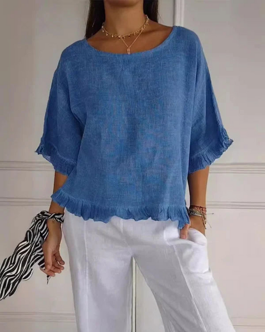 NABILA - CAMICIA DI LINO ELEGANTE
