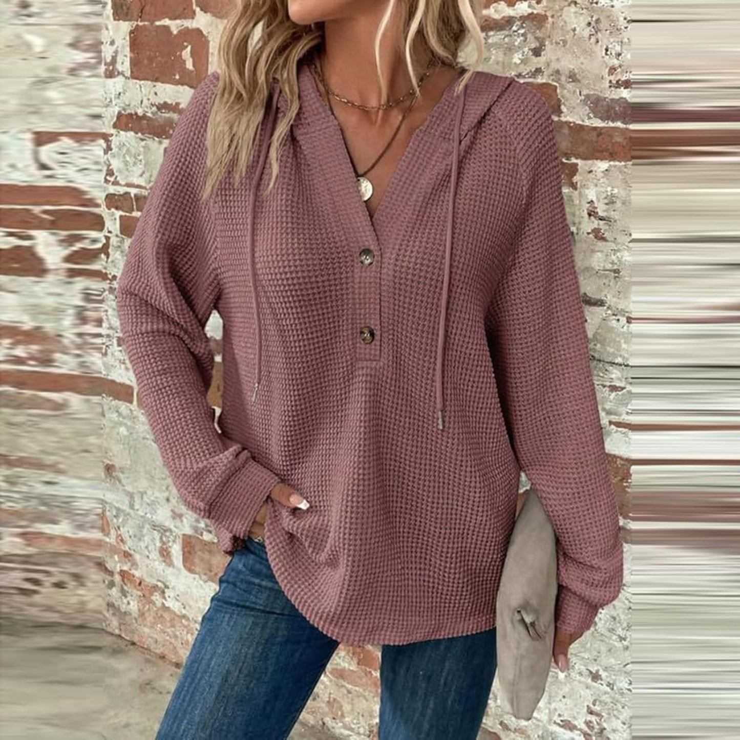Zyrae™ | Felpa Scollo a V Oversize