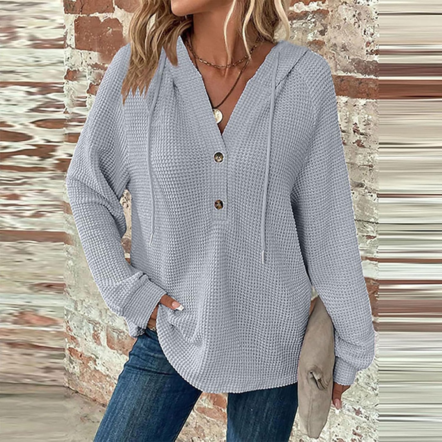 Zyrae™ | Felpa Scollo a V Oversize