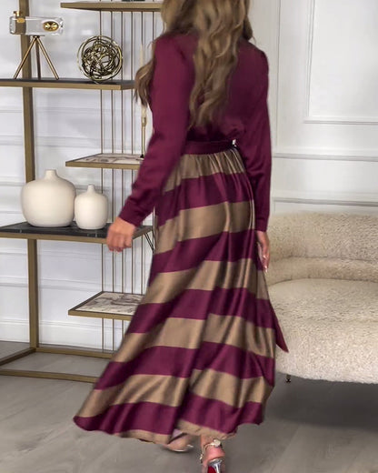 Ariana - Abito di Eleganza A righe
