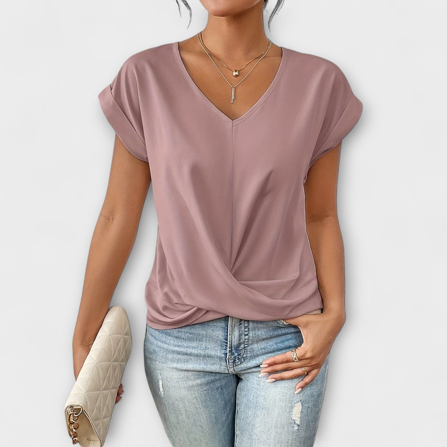 Carlinda | Elegante Top con scollo a V