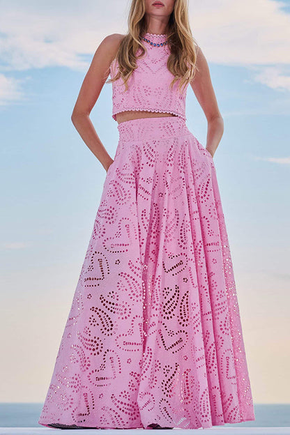Completo in pizzo Maura