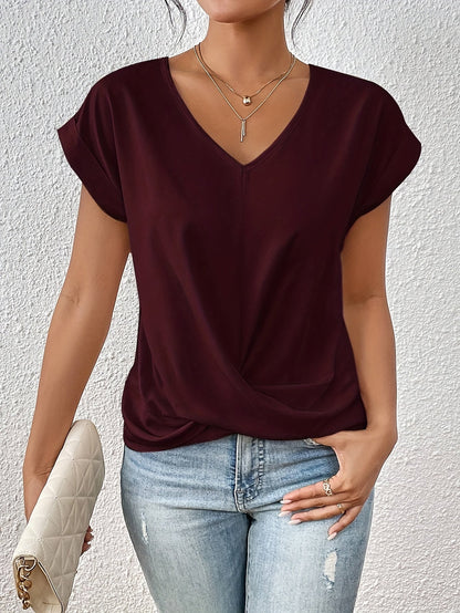 Sanne Maglietta Casual di collo a V