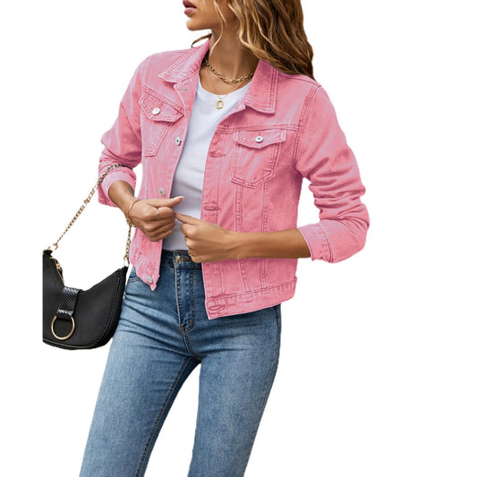 Charlotte | Giacca in denim con bottoni
