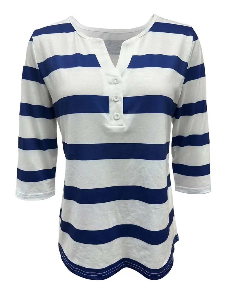 BLUSA ELEGANTE A RIGHE ANNALENA