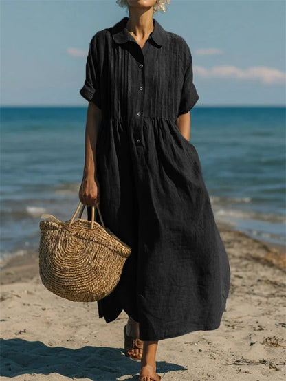 Alice™ | Abito chemisier di Bottoni in cotone