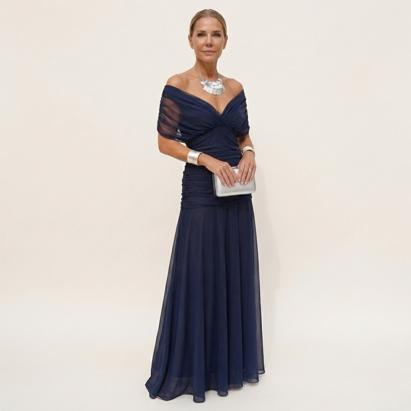 Carmen™ | Abito lungo Floreale con scollo a V