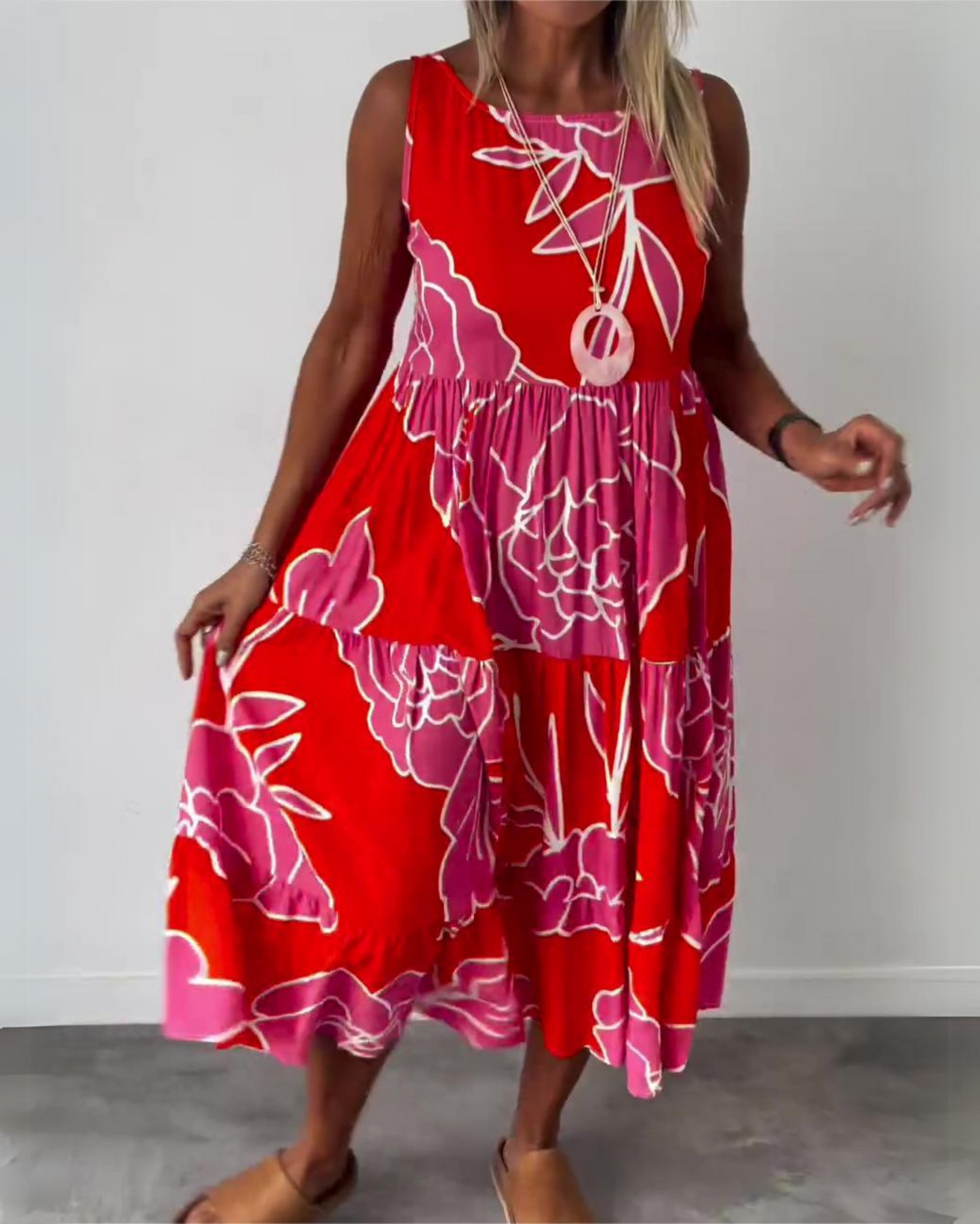 GRACE - ABITO BOHO FLOREALE ELEGANTE