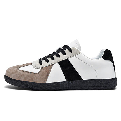 Irene - Sneakers eleganti in pelle e lona per donna