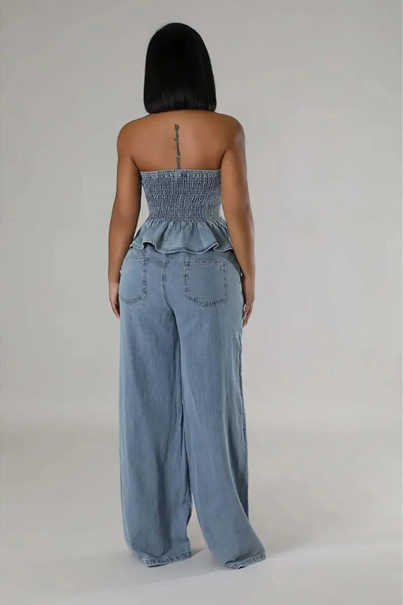 ISLA – SET DI DENIM STILOSO DI DUE PEZZI