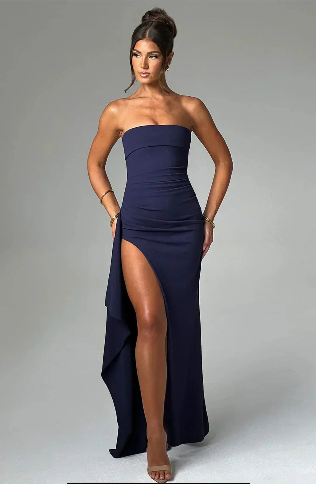 Stacy | Abito maxi Off-shoulder