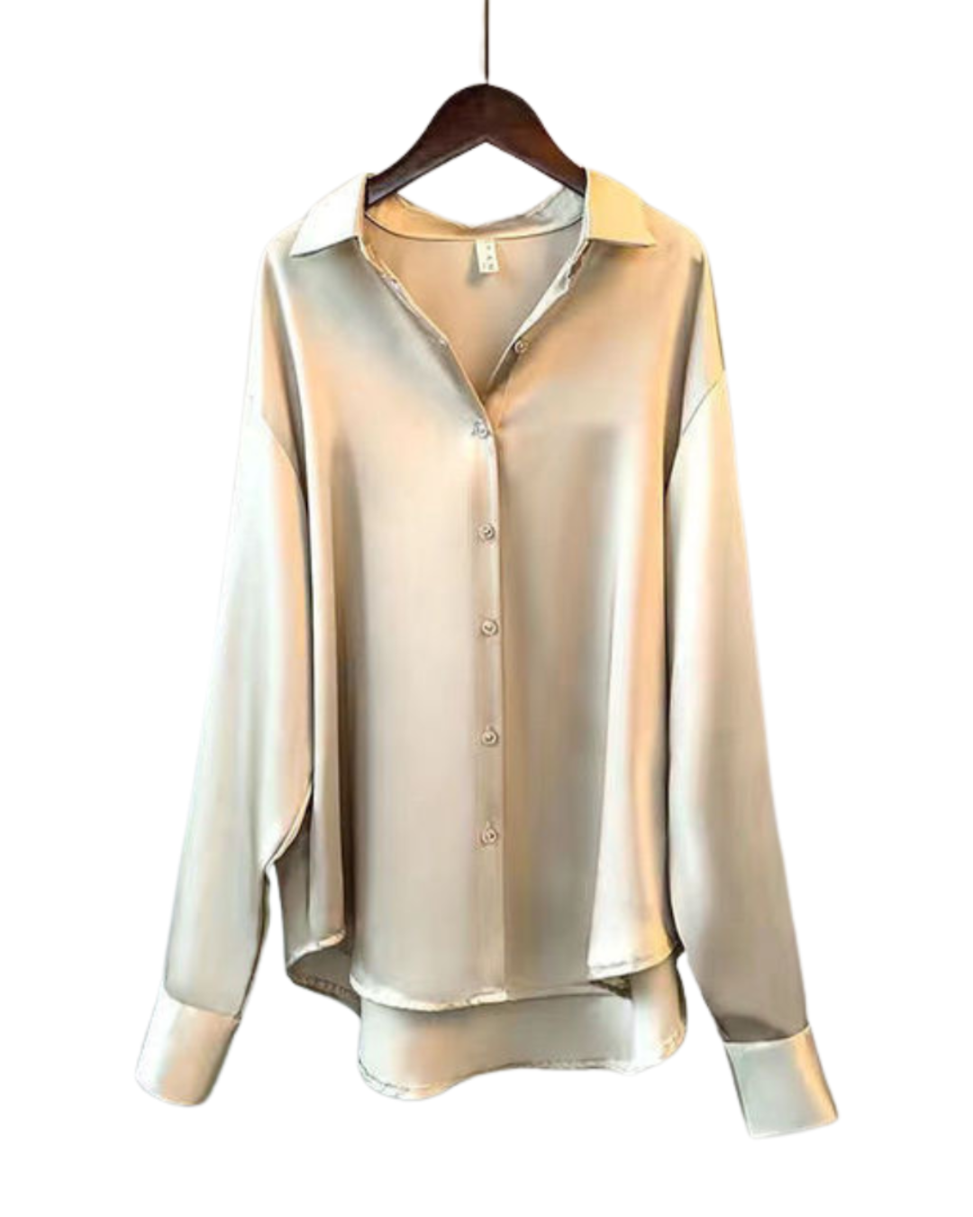 CAMICIA LARGA IN SATIN EDEN